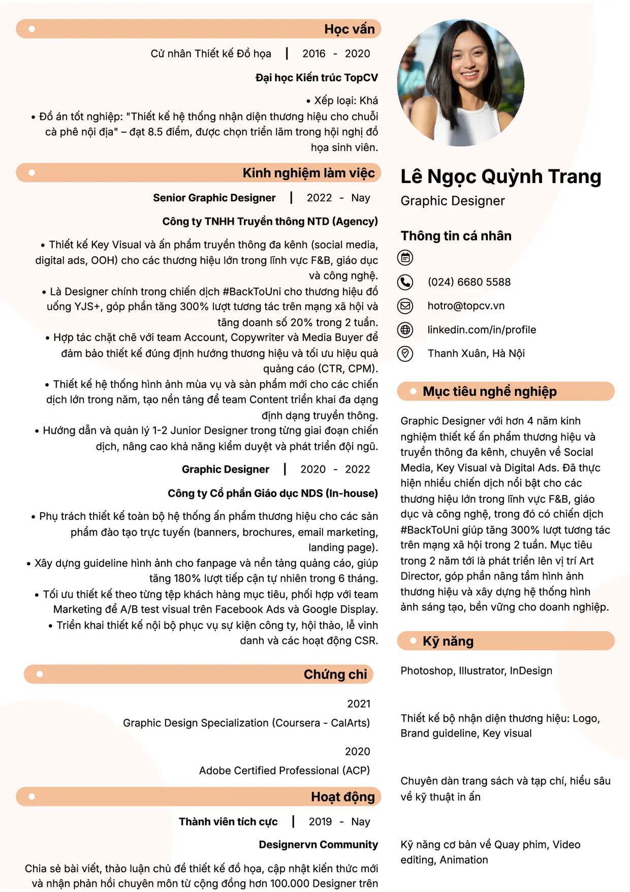 Mẫu CV xin việc Thiết kế đồ họa style Basic 5