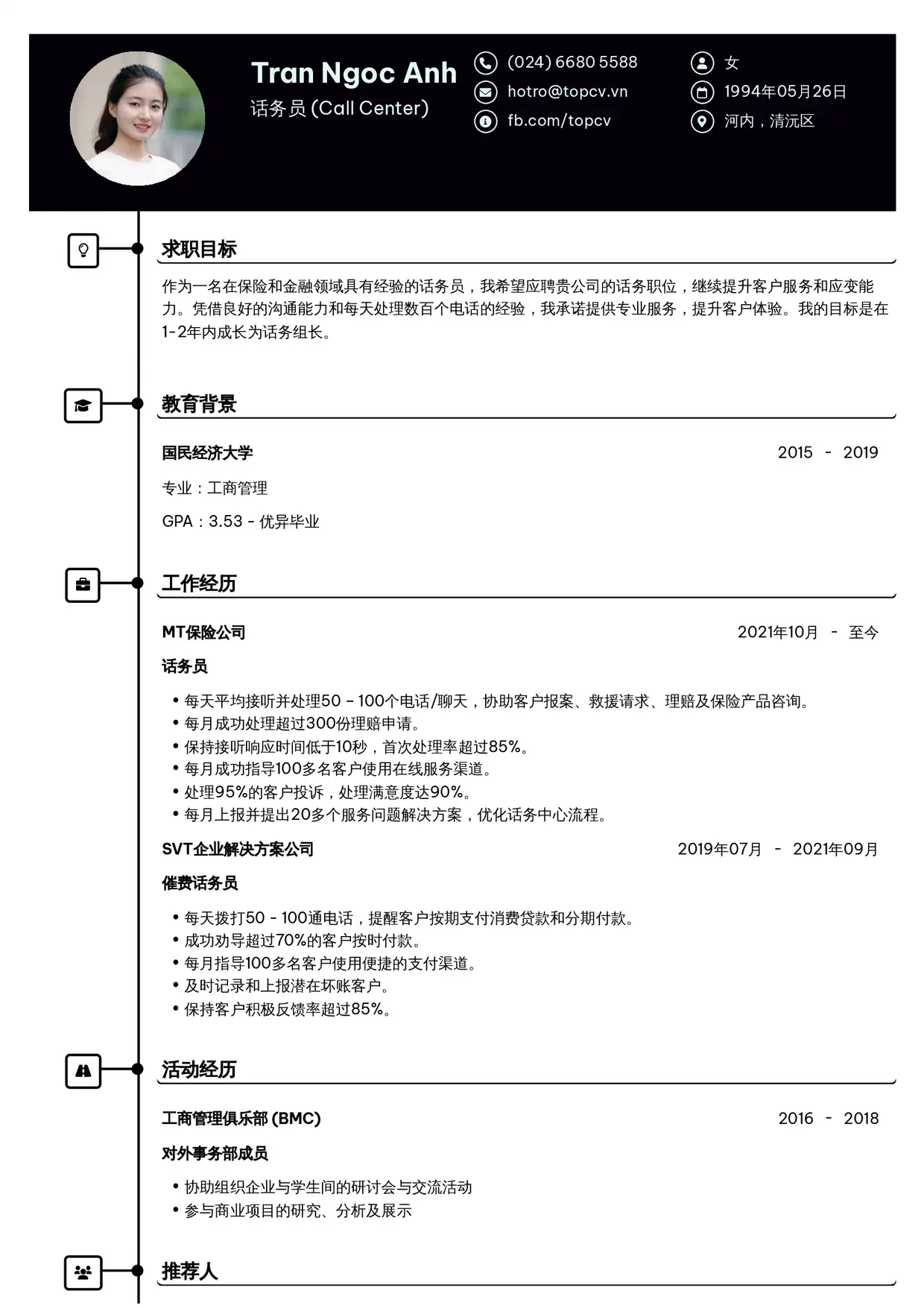 Mẫu CV Cao Cấp