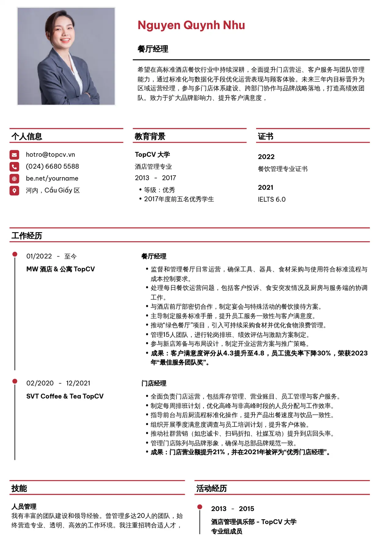 Mẫu CV Thanh lịch
