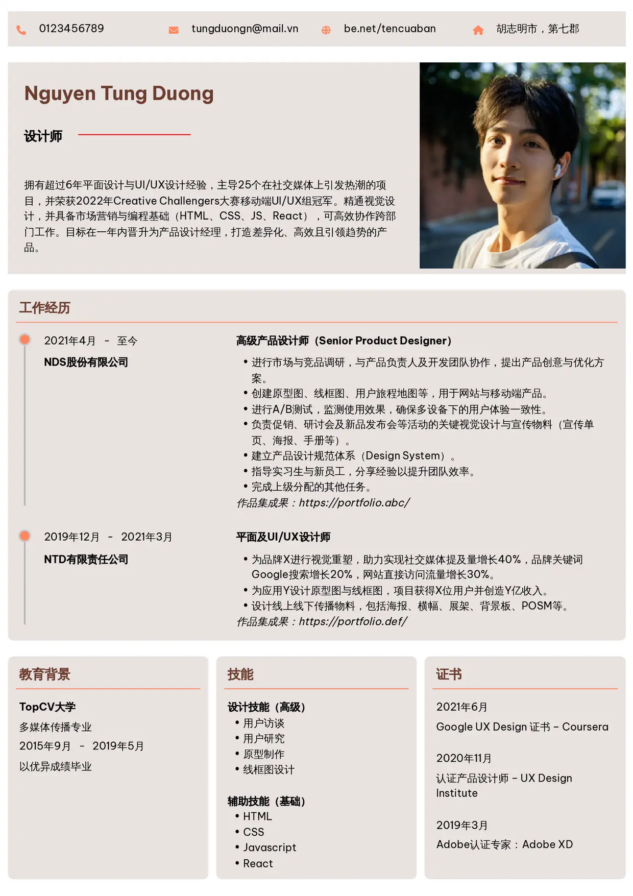 Mẫu CV Trang trọng