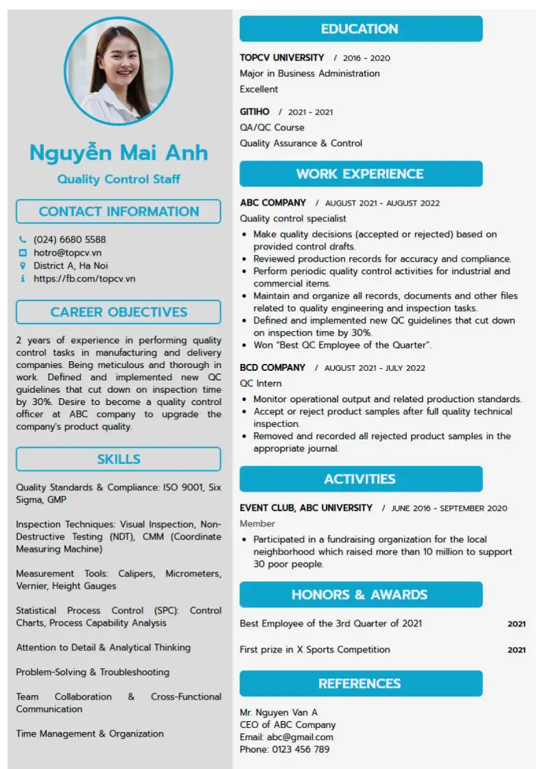 Mẫu CV xin việc Chuyên Nghiệp 4