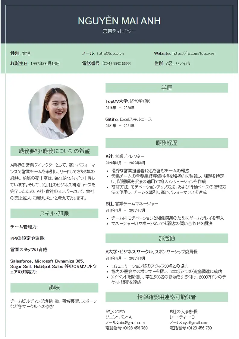 Mẫu CV xin việc Outstanding 7