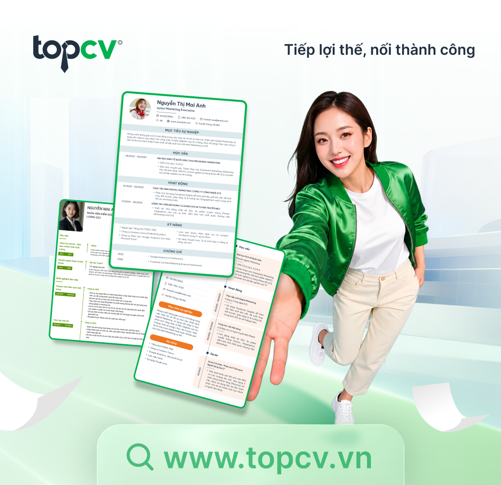 Tạo CV miễn phí và tìm công việc mơ ước với TopCV